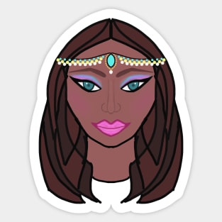 Boho Chic Girl Sticker